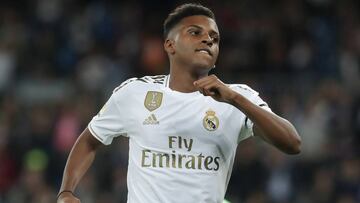 Rodrygo celebra su gol al Leganés.
