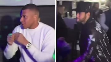 Mbappé vs Neymar: ¡se enfrentaron en una máquina de fuerza!