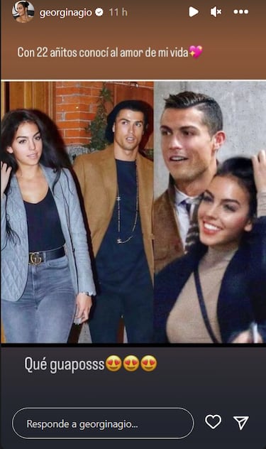 Georgina recupera fotos de sus inicios con Cristiano para alejar los rumores de crisis