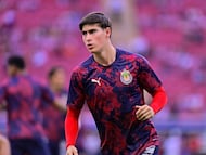 Armando Gonzalez of Guadalajara during the 9th round match between Guadalajara and Toluca as part of the Liga BBVA MX, Torneo Apertura 2025 at Akron Stadium, on September 20, 2025 in Guadalajara, Jalisco, Mexico.