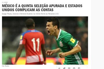 El medio luso puso en la balanza los momentos que viven México y Estados Unidos.