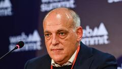 Lisbon , Portugal - 2 November 2022; Javier Tebas, President, La Liga at Media Village during day one of Web Summit 2022 at the Altice Arena in Lisbon, Portugal. (Photo By Ben McShane/Sportsfile for Web Summit via Getty Images)