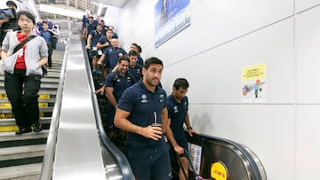 Los Pumas llegaron a Tokio para el gran duelo con Inglaterra