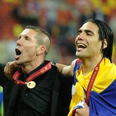 Simeone y la similitud entre Falcao y Luis Suárez