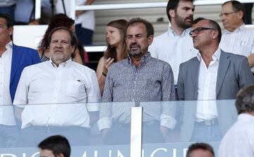 Getafe President Ángel Torres at the Coliseum Alfonso Pérez.