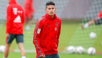 James Rodríguez, jugador del Bayern Múnich