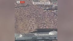 El video que impacta en medio de la pandemia: así luce esta playa en el Reino Unido