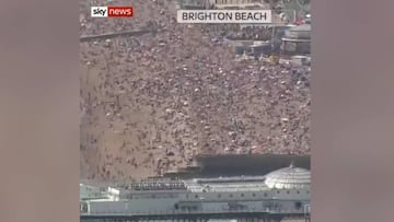 El video que impacta en medio de la pandemia: así luce esta playa en el Reino Unido