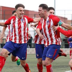 Los dos juveniles del Atlético de Madrid, campeones de Liga