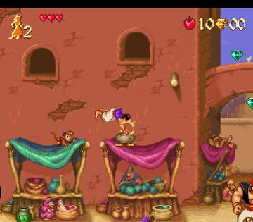 Captura de pantalla - Disney&#039;s Aladdin (SNES)