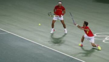 Rafa Nadal y Marc López son de oro