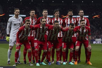 Equipo del Atlético de Madrid.