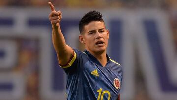 James Rodríguez regresó con la Selección Colombia en el derrota ante Brasil. El '10' jugó los últimos minutos y trató de conectar con los extremos