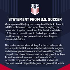 U.S Soccer se impone en la demanda impuesta por la NASL