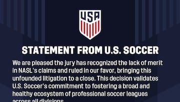 U.S Soccer se impone en la demanda impuesta por la NASL
