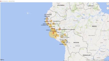 Mapa de casos por coronavirus por región en Perú: hoy, 27 de junio