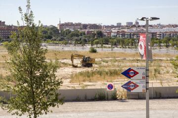 Así están las obras de jardinería del Wanda Metropolitano