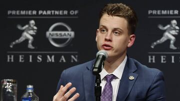 Joe Burrow es el primer jugador de los Tigers de Louisiana State University en llevarse el trofeo Heisman desde que Billy Cannon lo obtuvo en 1959.