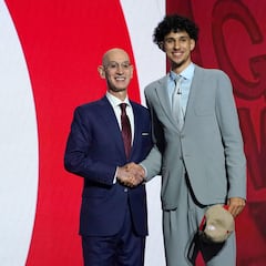 Zaccharie Risacher llega a los Hawks como número uno del Draft NBA 2024
