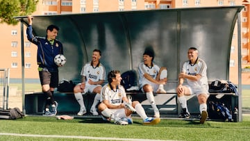 Las leyendas del Real Madrid con la camiseta.
