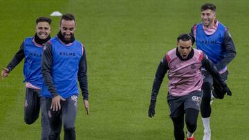 19/11/21  ENTRENAMIENTO ESPANYOL 
 OSCAR MELENDO SERGI DARDER RAUL DE TOMAS ADRIAN EMBARBA