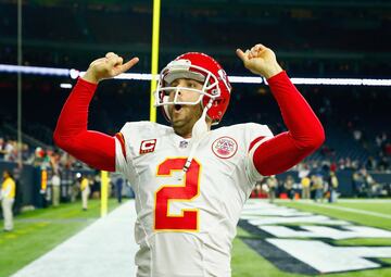 El pateador de los Kansas City Chiefs tiene 36 años. 