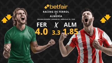 Racing de Ferrol vs. UD Almería: horario, dónde ver, pronósticos y clasificación