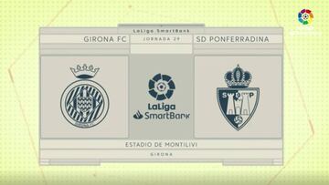Resumen y goles del Girona - Ponferradina de LaLiga SmartBank