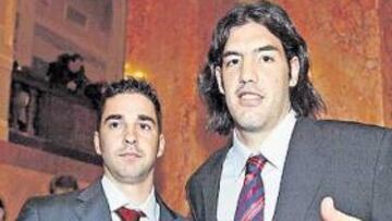 <b>A POR TODAS. </b>Juan Carlos Navarro y Luis Scola, representan a Barça y Tau, en la máxima competición europea.