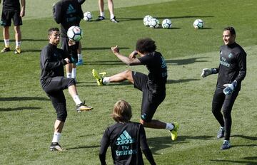 El Madrid prepara el partido en Anoeta