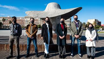 Maurice Echkard, Eusebio Cáceres, Polina Berezina, Lidón Muñoz, Pablo Herrera y Julia Figueroa.