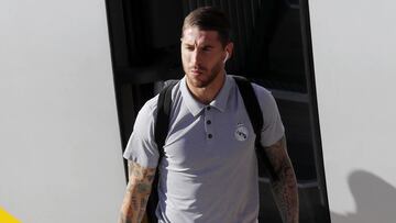 Sergio Ramos, en una imagen de archivo en un viaje con el Real Madrid.