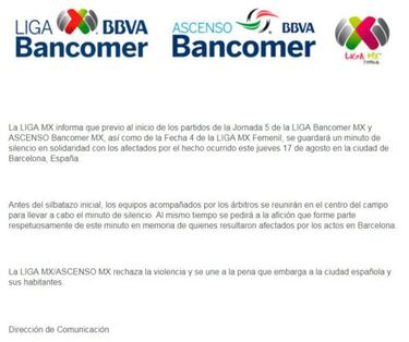 Familia de Liga MX se lamenta por la desgracia de Barcelona