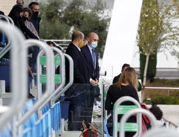 Luis Rubiales, presidente de la Real Federación Española de Fútbol, presente en el partido. 