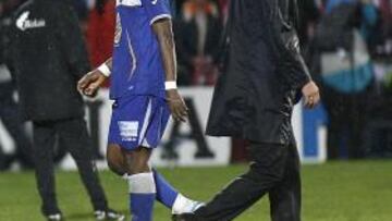 <b>INDIGNADO. </b>Boateng se cruzó con Míchel al retirarse del campo.