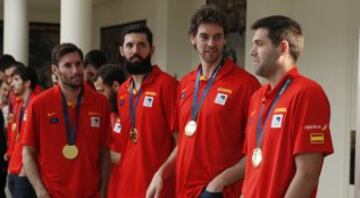 Rudy Fernández, Mirotic, Pau Gasol y Felipe Reyes. 