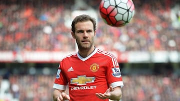 Juan Mata in action at Old Trafford