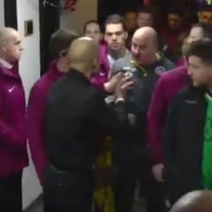 Guardiola y el técnico del Wigan se encararon en los vestuarios