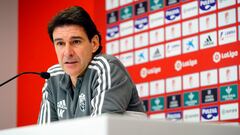 Aitor Karanka durante una rueda de prensaa.