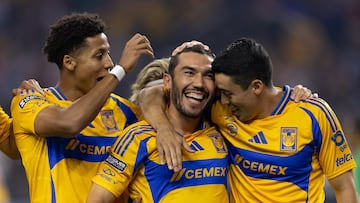 during the match between Tigres UANL and Inter Miami as part of Group N of the 2024 Leagues Cup at NRG Stadium on August 03, 2024 in Houston, Texas, United States.