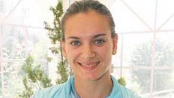 <b>BELLEZA ATLÉTICA. </b>La rusa Yelena Isinbayeva posa ayer en Madrid.