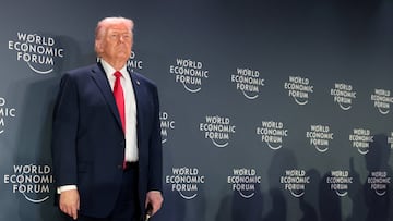 U.S. President Donald Trump attends a reception with business leaders during the 56th annual World Economic Forum (WEF), in Davos, Switzerland, January 21, 2026. REUTERS/Jonathan Ernst