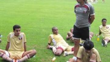 <b>NUEVO DESTINO. </b>Di Salvo, con la selección absoluta de Qatar.