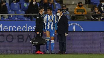 Partido Deportivo de La Coru&ntilde;a -  Cultural Leonesa. lesion miku