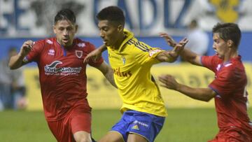 Eddy Silvestre durante un partido con el C&aacute;diz