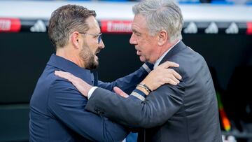 13/05/23 
PARTIDO DE PRIMERA DIVISION
REAL MADRID - GETAFE CF 
Entrenador CARLO ANCELOTTI Entrenador JOSE BORDALAS