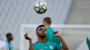 Rodrygo, en la sesión previa a la final de París contra Klopp.