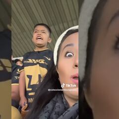 ¡Esos son fanáticos! La pasión de este niño seguidor de Pumas es inigualable