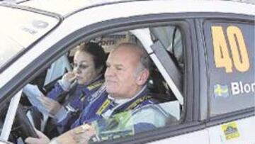 <b>VETERANO. </b>Blomqvist, al volante del Subaru con el número 40.
