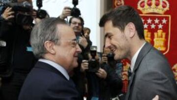 Florentino e Iker Casillas.